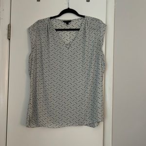 Black and white dotted blouse